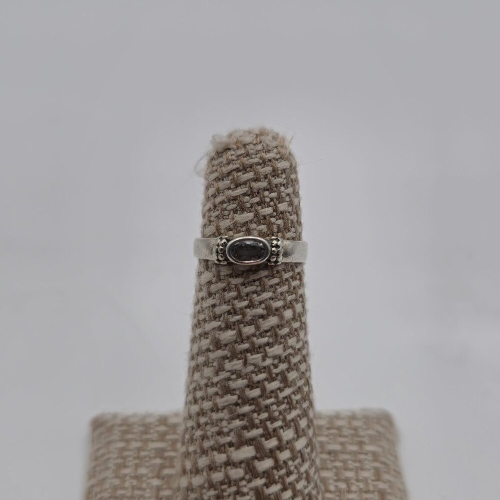 Size 3.75 Sterling Silver Petite Cubic Zirconia Band Ring A3557